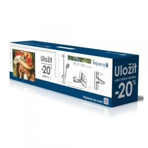 KIT 20080 набор смесителей (3 в 1), смеситель для умывальника, смеситель для ванны, душевой гарнитур