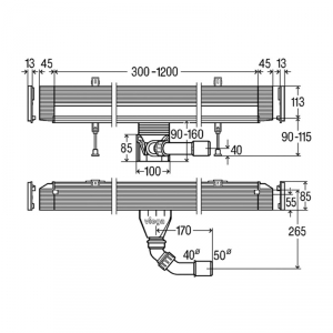 Корпус Advantix Vario Wall Drain 736552