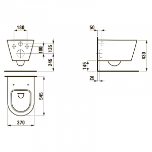 Чаша унітазу Kartell