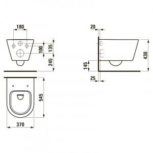 Чаша унітазу Kartell Rimless