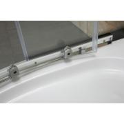 TOKAI душова кабіна 90 * 90 * 200см, на дрібному піддоні 15см, профіль хром, скло прозоре