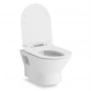 FIESTA RIM унітаз 51 * 36 * 40см підвісний без обідка, сидіння тверде SLIM slow-closing