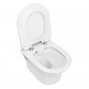 FIESTA RIM унітаз 51 * 36 * 40см підвісний без обідка, сидіння тверде SLIM slow-closing