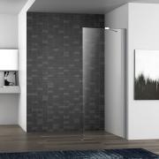 Стінка Walk-In 120 * 190см, гартоване прозоре скло 8мм