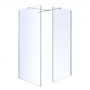 Стінка Walk-In 120 * 190см, гартоване прозоре скло 8мм
