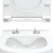 ALTEA унітаз 53 * 35,5 * 40см підвісний Rimless, в комплекті з сидінням Slim slow-closing