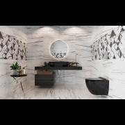 BLACK AMADEUS унітаз підвісний чорний, сидіння тверде Slim slow-closing