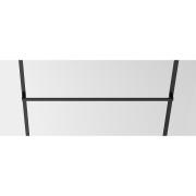 MALLA NEGRA комплект Walk-In 110*200*0,8см с полотенцедержателем, профиль черный матовый