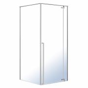 FREEZ душова кабіна 90 * 90 * 200см, квадратна, орні двері, права, без піддону, хром, скло прозоре 8мм