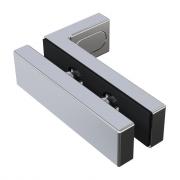 PUERTA душова кабіна 90 * 90 * 195cм кутова, орні, хром, прозоре скло 8мм