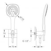 SMART CLICK система душова прихованого монтажу (ZMK101901202 + ZMK101901100 + ZMK101901101 (NO: 1-2) + ZMK101901101 (NO: 2-2)), хром