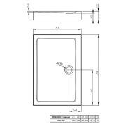 Поддон Doros D Compact 120x100 с ножками и панелью