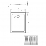 Поддон Doros F 120x90