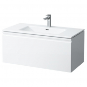 Тумба и раковина Pro S 100x50, белый глянец