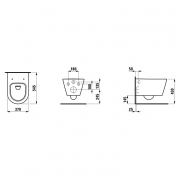 Чаша унітазу Kartell, білий матовий