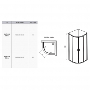 Душевая штора BLCP 4-80 Sabina Transparent