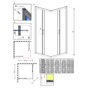 Душевая штора Premium Plus C 90x90