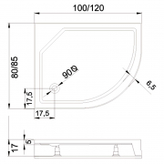 Піддон New Maxima 120x85 L
