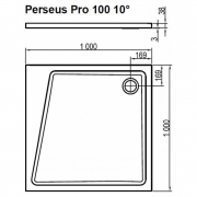 Піддон Perseus Pro 10 ° 100x100