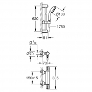 Душова система Grohtherm 800