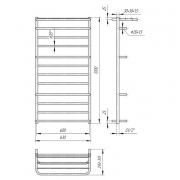 Полотенцесушитель Люксор 120х60