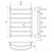 Полотенцесушитель Евромикс П7 50x70