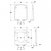 Інсталяція Duofix 3-in-1 458.126.00.1 + чаша унітазу Nova Pro Rimfree M33123000