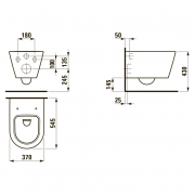 Чаша унітазу Kartell