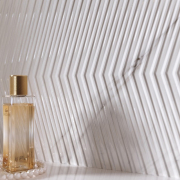 Кафель Carrara Chic White Chevron Structure Glossy