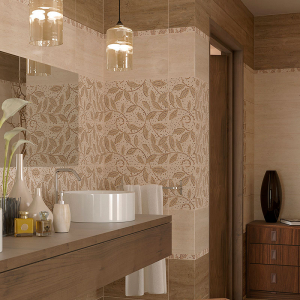 Кафель Travertine Mosaic Decor Brown